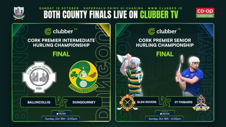 Both County Hurling Finals Live on Clubber TV