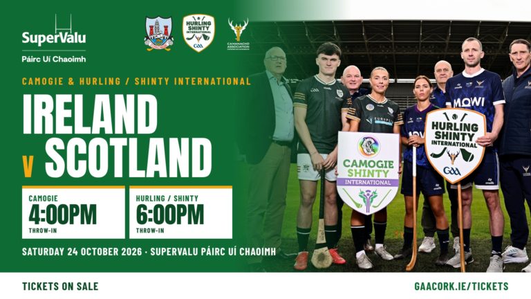 Ireland v Scotland Camogie and Hurling/Shinty Internationals at SuperValu Páirc Uí Chaoimh