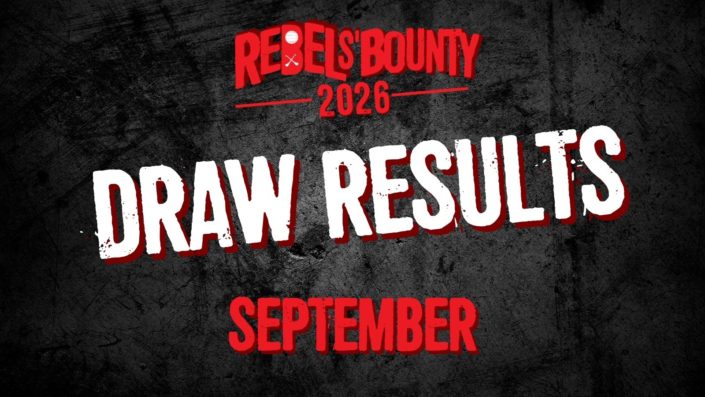 Rebels’ Bounty Draw results for September