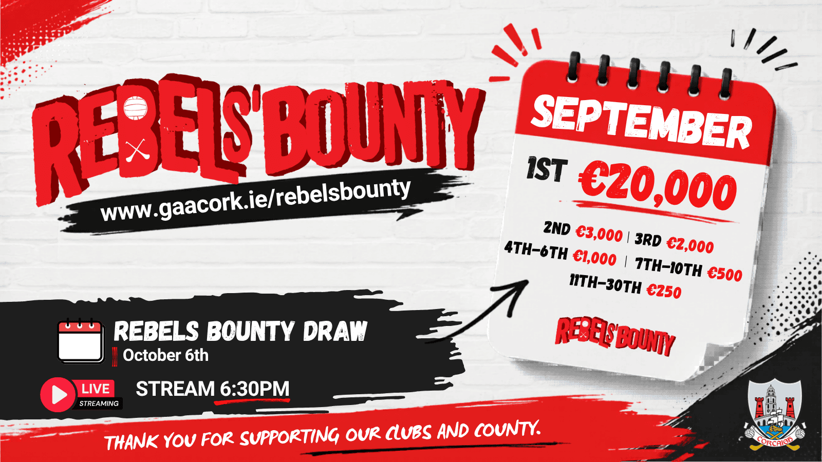 Rebels Bounty Draw for September